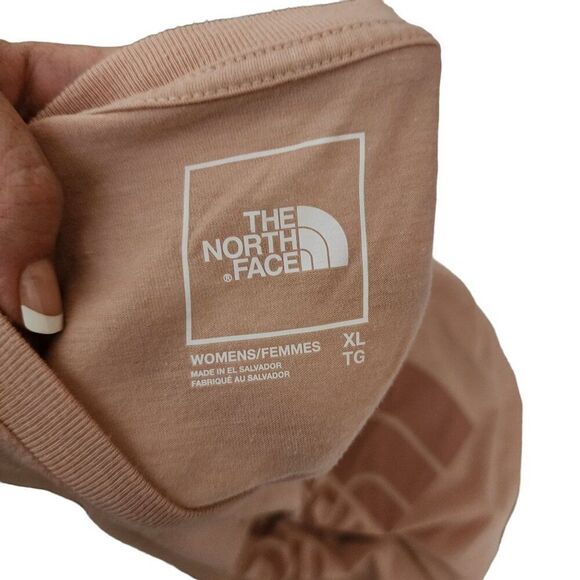 The North Face Short Sleeve Logo Tshirt Womens Size XL Pink - Picture 4 of 4